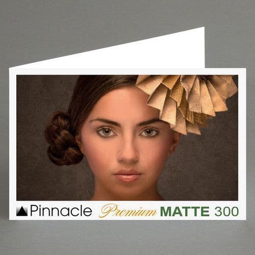 A5 Landscape Blank Pinnacle Premium MATTE 300gsm Inkjet Greeting Card