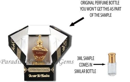 *ATTAR AL KAABA* By Al Haramain 3ml (SAMPLE) Arabian Top Perfume Oil Itr Attar