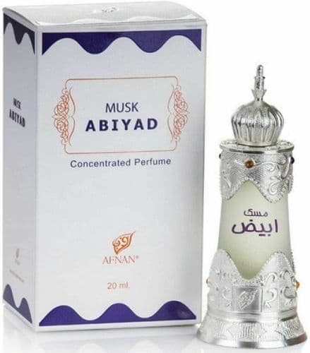 *NEW* Musk Abiyad | Concentrated Perfume Oil 20ml | by Afnan | White Musk