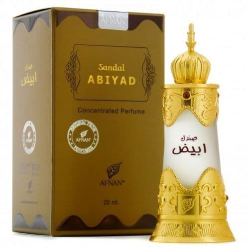 *NEW* Sandal Abiyad by Afnan 20ml Exquisite Perfume Oil (White Oud Sandal Rose)