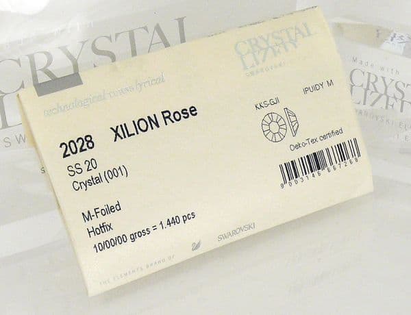 1440 Genuine SS20 Swarovski CLEAR CRYSTALS Hotfix Rhinestones
