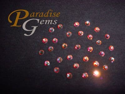 72 Swarovski AB CRYSTAL Hotfix Rhinestones SS20 5mm