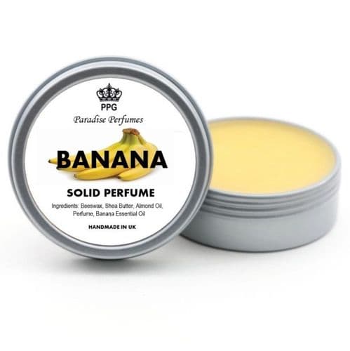 Banana Natural Solid Perfume by Paradise Perfumes Fragrance Scent Balm 15ml