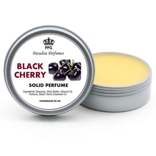 Black Cherry Natural Solid Perfume by Paradise Perfumes Fragrance Balm 15ml