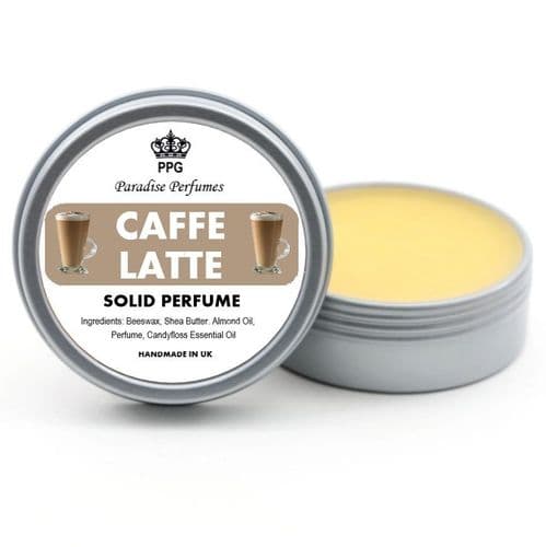 Caffe Latte Natural Solid Perfume by Paradise Perfumes Rich Fragrance Balm 15ml