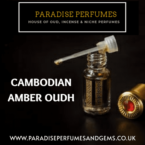 Cambodian Amber Oudh - GRADE AA High Quality Matured Perfume Oil 3ml Oud