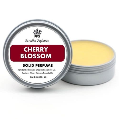 Cherry Blossom Natural Solid Perfume by Paradise Perfumes Fragrance Balm 15ml
