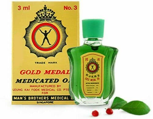 Gold Medal Medicated Oil - Cold Cough Flu Muscle Pain