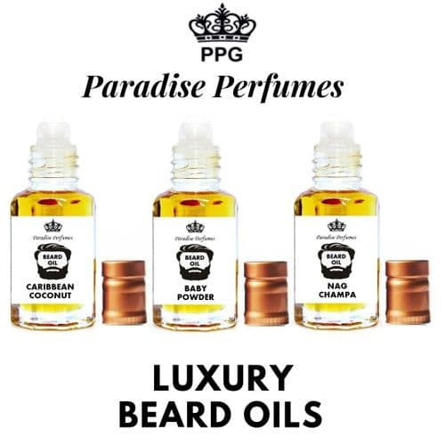 Luxury Beard Oils For Men by Paradise Perfumes - Growth Grooming Conditioning Oil 12ml