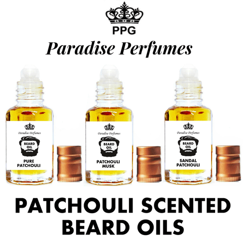 Patchouli Scented Beard Oils by Paradise Perfumes - Growth Conditioning Oil 12ml