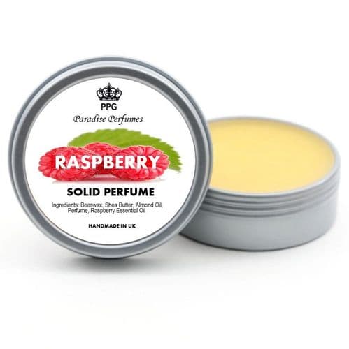 Raspberry Natural Juicy Solid Perfume by Paradise Perfumes Fragrance Balm 15ml