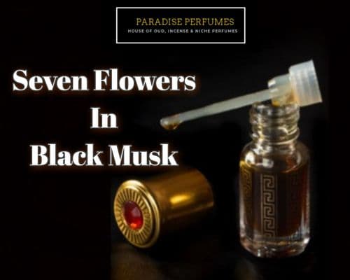 Seven Flowers in Black Musk 3ml - Eastern Exotic Perfume Oil (Violet Jasmine Rose Sparta Osmathus)