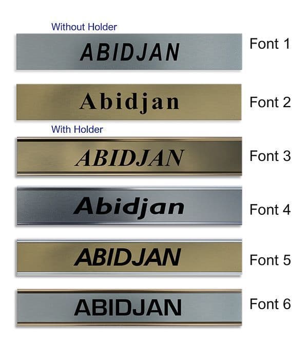 Abidjan Clock Name Plate |World Time Zone City Wall clocks Sign custom Plaque