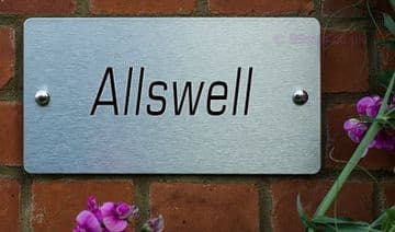 Allswell -Funny House Name Sign Plaque- Ideal housewarming gift
