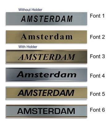 Amsterdam Clock Name Plate |World Time Zone City Wall clocks Sign custom Plaque