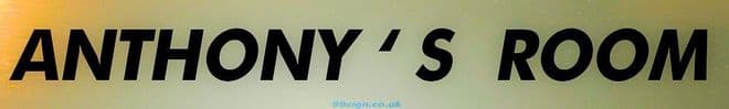 ANTHONY Personalised Gift Room Door Sign Nameplate for | Bedroom | Man Cave | Office