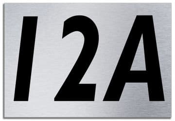 Any Number and or letters | Contemporary House Plaque | Brusher Aluminium modern Custom door sign