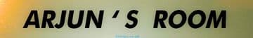 ARJUN Personalised Gift Room Door Sign Nameplate for | Bedroom | Man Cave | Office