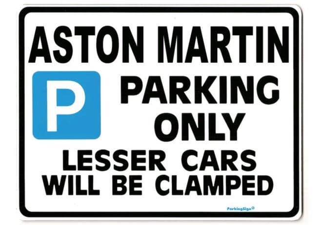ASTON MARTIN Large Sign for DB 6 V8 DB6 VANTAGE 2 4