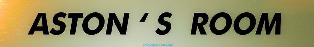 ASTON Personalised Gift Room Door Sign Nameplate for Bedroom Man Cave ...