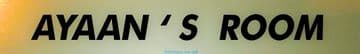 AYAAN Personalised Gift Room Door Sign Nameplate for | Bedroom | Man Cave | Office