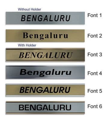 Bengaluru Clock Name Plate |World Time Zone City Wall clocks Sign custom Plaque