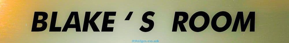 BLAKE Personalised Gift Room Door Sign Nameplate for Bedroom Man Cave ...