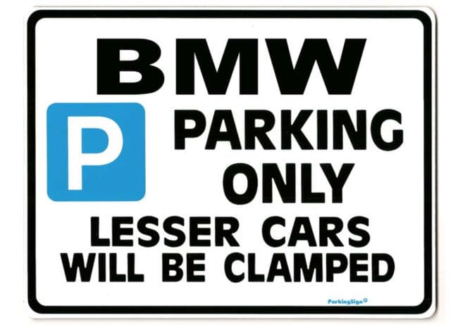 BMW LargeParkingSign for 3 5 7 series m3 z3 z4 361 523