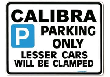CALIBRA Large Metal ParkingSign-vauxhall v6 turbo Gift