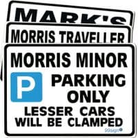 Car Make Parking Signs