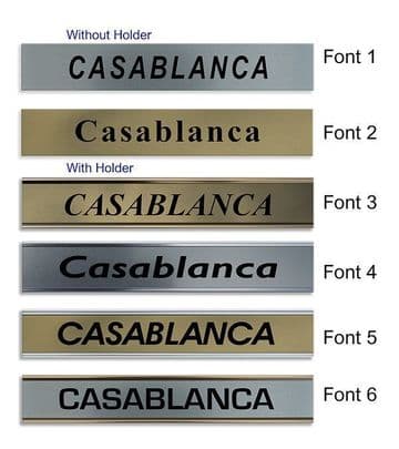 Casablanca Clock Name Plate |World Time Zone City Wall clocks Sign custom Plaque