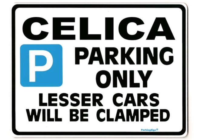 CELICA Large ParkingSign for TOYOTA ST GT4 WRC GTR