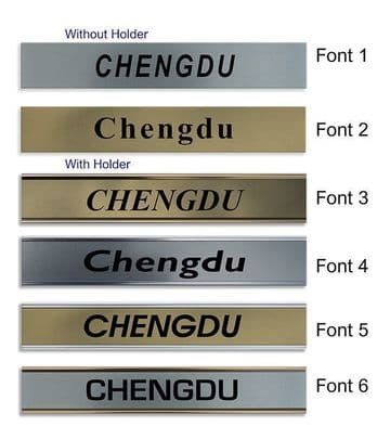 Chengdu Clock Name Plate |World Time Zone City Wall clocks Sign custom Plaque
