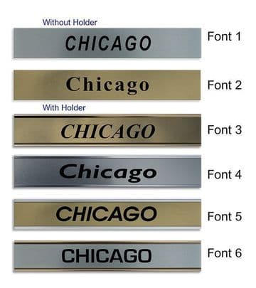 Chicago Clock Name Plate |World Time Zone City Wall clocks Sign custom Plaque