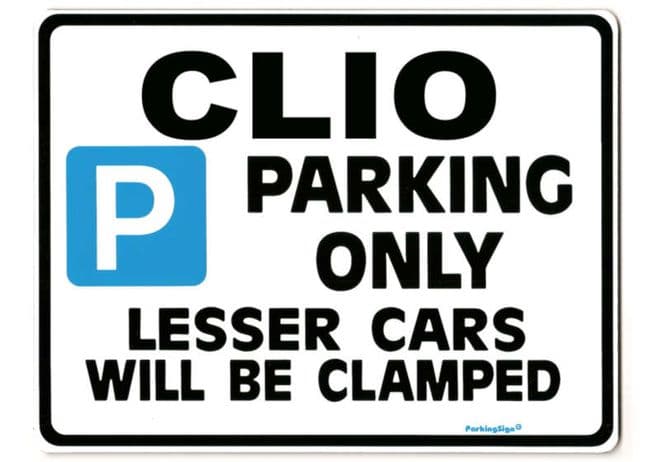 CLIO LargeSign for RENAULT 1.8 16v RSI V6 255 rxe