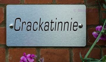 Crackatinnie -Funny House Name Sign Plaque- Ideal housewarming gift
