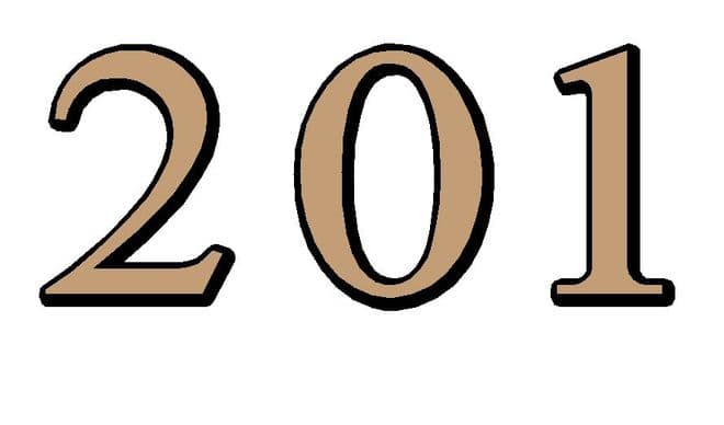 Custom 201 Times New Roman Reverse Cut Gold leaf style Fanlight Numbers inside glass fitting