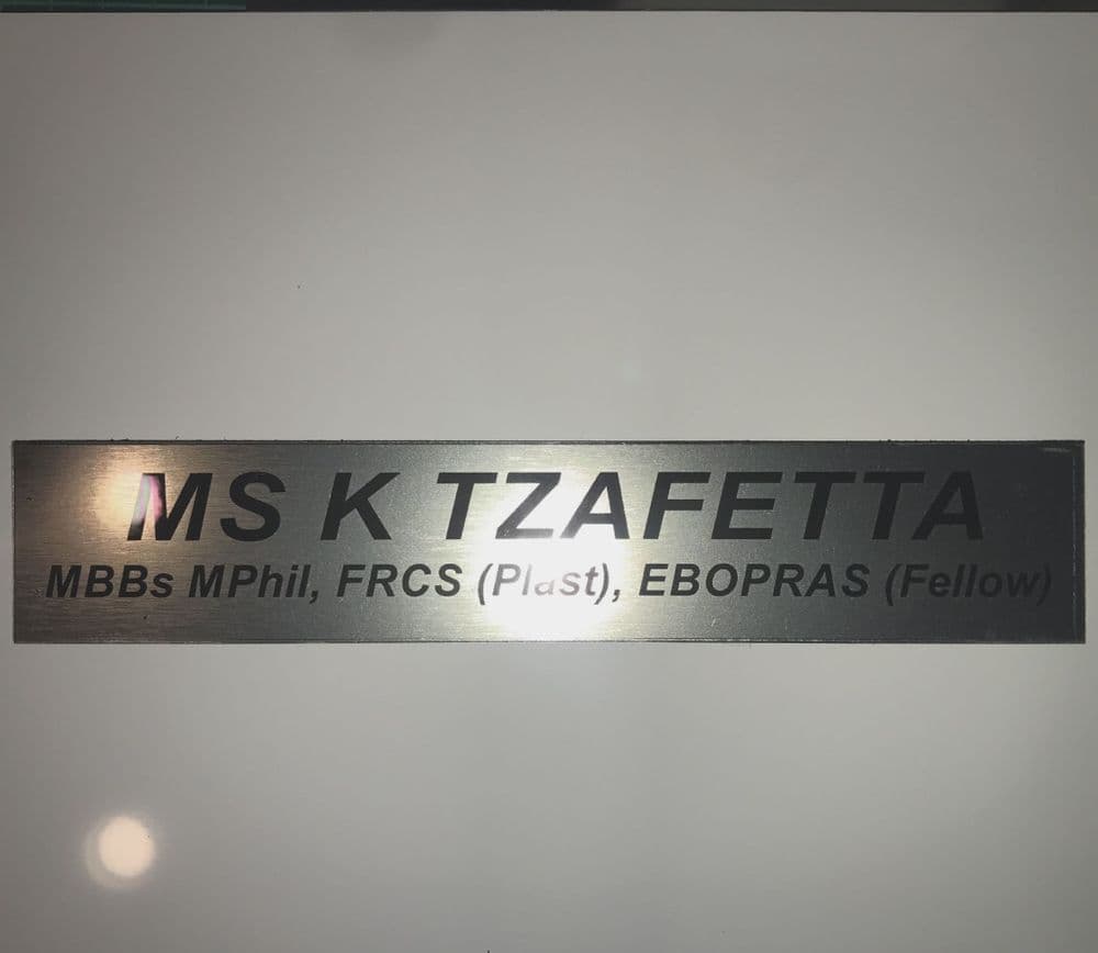 Room Name Labels Bespoke Office Door Sign Room Name Brass Effect Plate
