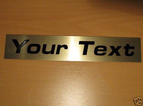 Bespoke Office Door Sign Room Name Brass Effect Plate