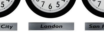 Custom Time Zone Clock Signs – City Name Plates for Clocks