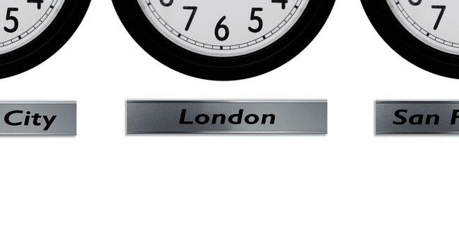 Custom Time Zone Clock Signs – City Name Plates