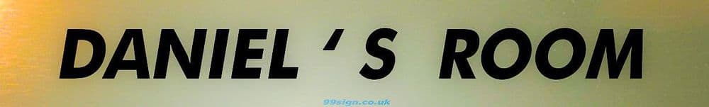 DANIEL Personalised Gift Room Door Sign Nameplate for Bedroom Man Cave ...