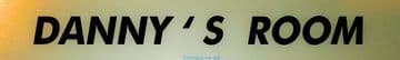 DANNY Personalised Gift Room Door Sign Nameplate for | Bedroom | Man Cave | Office