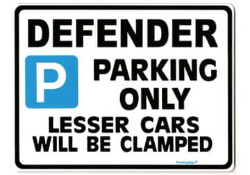 DEFENDER Large Metal Sign for LAND ROVER tdi gift