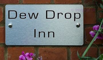 Dew Drop Inn -Funny House Name Sign Plaque- Ideal housewarming gift