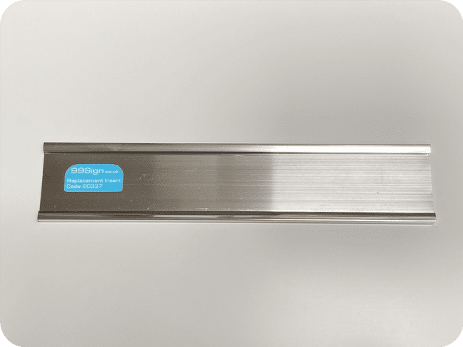Door NamePlate Holder Silver Finished Aluminium