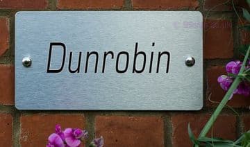 Dunrobin -Funny House Name Sign Plaque- Ideal housewarming gift