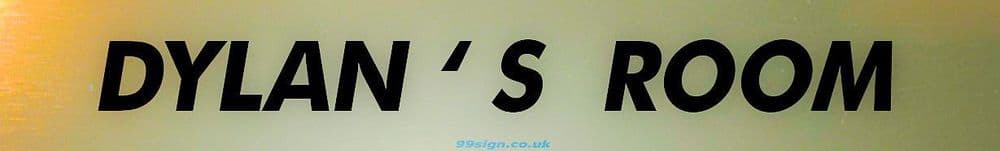 DYLAN Personalised Gift Room Door Sign Nameplate for Bedroom Man Cave ...