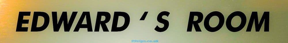 EDWARD Personalised Gift Room Door Sign Nameplate for Bedroom Man Cave ...