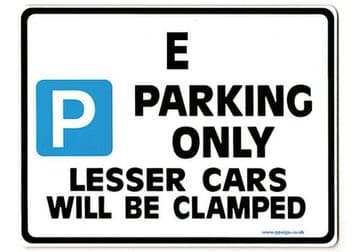 ELEANOR'S Personalised Parking Sign Gift | Unique Car Present for Her | Size Large - Metal faced
